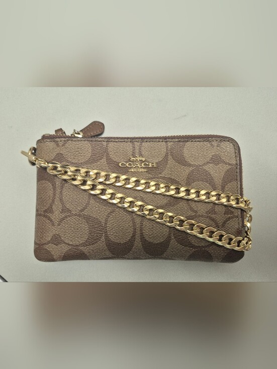 Coach Other - 💥LIKE FOR 50% OFF! Coach Signature Wallet. Also Can Use as Wristlit! LIKE NEW!